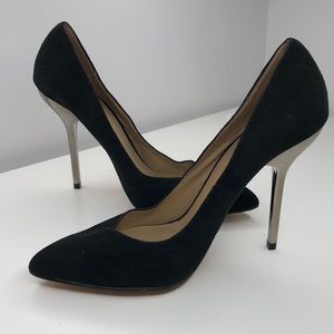 Aldo Black Roberge-91 Suede Point Toe Pumps
